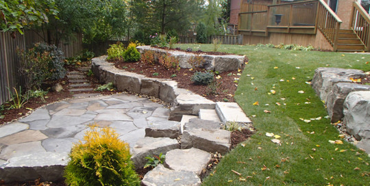 Natural Stone Manor Landscaping, Natural Stone Landscaping